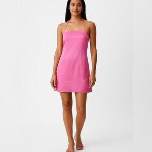 Top Shop Chic Pink Halter Dress Size 8